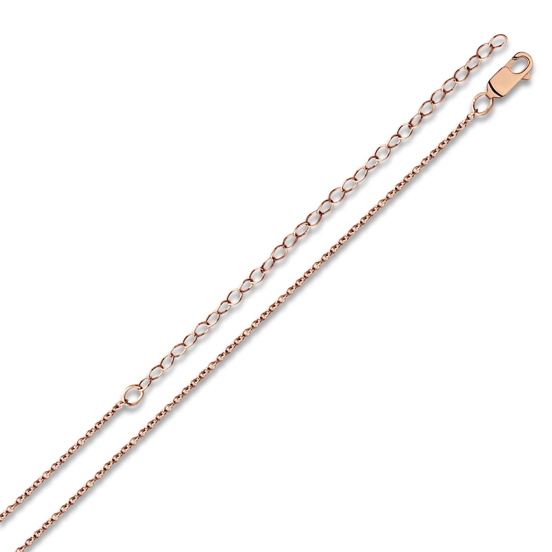 Main Image 8 of Engravable Sports Number Necklace 14K Rose Gold-Plated Sterling Silver 18"