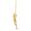 Thumbnail Image 2 of Le Vian Natural Ruby Dragon Necklace 1/6 ct tw Diamonds 14K Honey Gold 19"