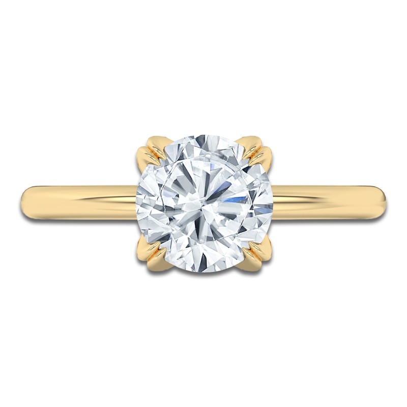 Main Image 3 of Round-Cut Diamond Solitaire Engagement Ring 2 ct tw 14K Yellow Gold (I2/I)