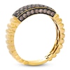 Thumbnail Image 3 of Le Vian Chocolate Diamonds Ribbed Ring 1/2 ct tw 14K Honey Gold