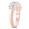 Thumbnail Image 2 of Oval-Cut Lab-Grown Diamond Five-Stone Anniversary Ring 3 ct tw 14K Rose Gold