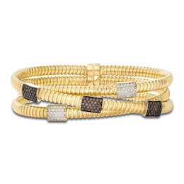 Le Vian Diamond Flex Crossover Bangle Bracelet 1 ct tw 14K Honey Gold