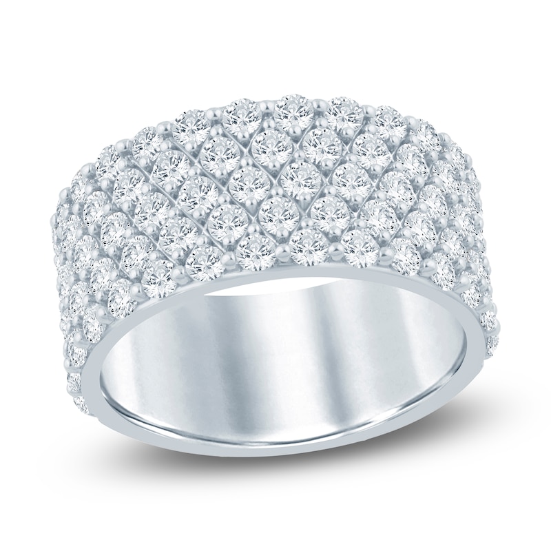Main Image 1 of Lab-Grown Diamond Multi-Row Anniversary Ring 2 ct tw 14K White Gold