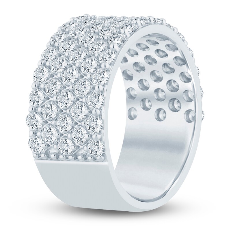 Main Image 2 of Lab-Grown Diamond Multi-Row Anniversary Ring 2 ct tw 14K White Gold