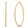 Thumbnail Image 2 of Diamond-Cut Hoop Earrings 10K Yellow Gold 40mm