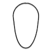 Thumbnail Image 1 of 1933 by Esquire Men's Natural Black Spinel Line Necklace Black Rhodium-Plated Sterling Silver 22.5"