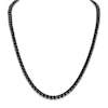 Thumbnail Image 2 of 1933 by Esquire Men's Natural Black Spinel Line Necklace Black Rhodium-Plated Sterling Silver 22.5"