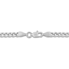 Thumbnail Image 3 of Men's Black Diamond Skull Necklace 1/20 ct tw Stainless Steel 24"