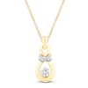 Thumbnail Image 1 of Captivate Diamond Necklace 1/2 ct tw 14K Two-Tone Gold 18"