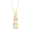 Thumbnail Image 3 of Captivate Diamond Necklace 1/2 ct tw 14K Two-Tone Gold 18"