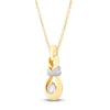 Thumbnail Image 2 of Captivate Diamond Necklace 1/4 ct tw 14K Two-Tone Gold 18"
