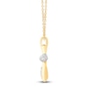 Thumbnail Image 3 of Captivate Diamond Necklace 1/4 ct tw 14K Two-Tone Gold 18"