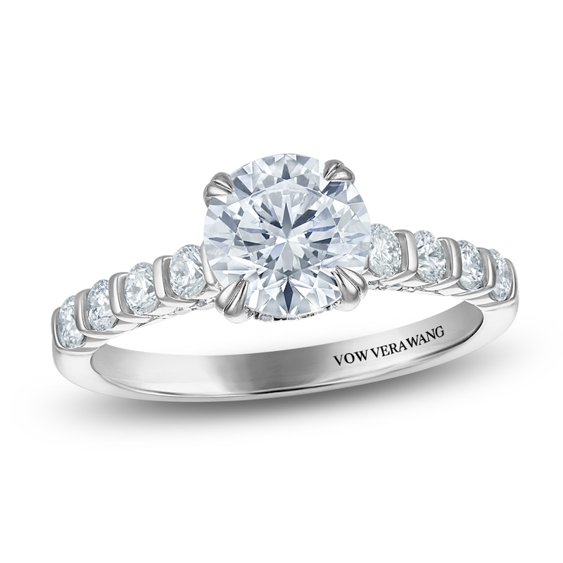 Main Image 1 of Vera Wang VOW Round-Cut Lab-Grown Diamond Engagement Ring 2 ct tw Platinum