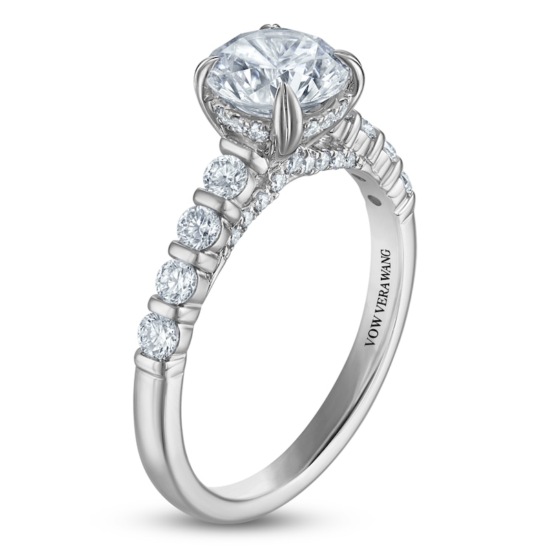 Main Image 2 of Vera Wang VOW Round-Cut Lab-Grown Diamond Engagement Ring 2 ct tw Platinum