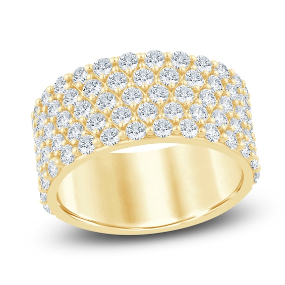 Lab-Grown Diamond Multi-Row Anniversary Ring 2 ct tw 14K Yellow Gold