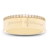 Thumbnail Image 1 of Engravable Diamond Band 1/4 ct tw Round 14K Yellow Gold 6mm