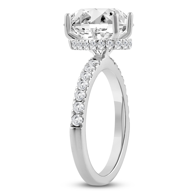 Main Image 2 of Pear-Shaped Lab-Grown Diamond Engagement Ring 2-1/2 ct tw 14K White Gold