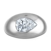 Thumbnail Image 3 of Jared Signature Certified Pear-Shaped Lab-Grown Diamond Solitaire Bezel-Set Domed Fashion Ring Sterling Silver (VS2/F)