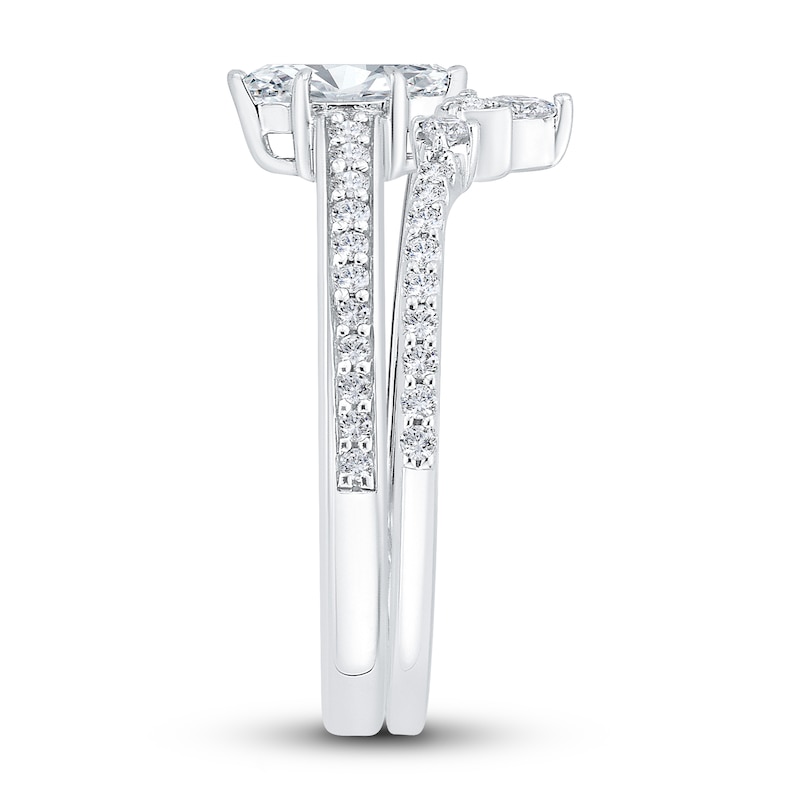 Main Image 2 of Diamond Bridal Set 3/4 ct tw Marquise/Round 14K White Gold