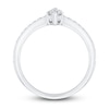 Thumbnail Image 2 of Diamond Bridal Set 3/4 ct tw Marquise/Round 14K White Gold