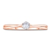 Thumbnail Image 3 of Diamond Solitaire Twist Engagement Ring 1/4 ct tw Round 14K Rose Gold (I2/I)