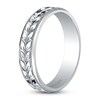 Thumbnail Image 2 of Kirk Kara Men's Floral Wedding Band 18K White Gold