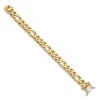 Thumbnail Image 2 of Men's Solid Figaro Chain Bracelet 14K Yellow Gold 10.0mm 8"