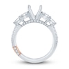 Thumbnail Image 2 of Pnina Tornai Lab-Grown Diamond Engagement Ring Setting 1-3/8 ct tw Princess/Round 14K White Gold