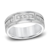 Thumbnail Image 0 of Diamond Wedding Band 3/8 ct tw Round White Tungsten