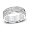 Thumbnail Image 1 of Diamond Wedding Band 3/8 ct tw Round White Tungsten