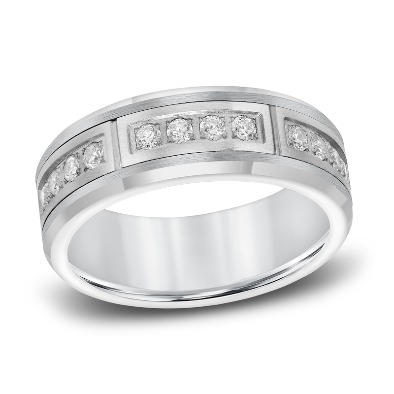Diamond Wedding Band 3/8 ct tw Round White Tungsten | Jared
