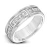 Thumbnail Image 1 of Diamond Wedding Band 3/8 ct tw Round White Tungsten