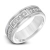 Thumbnail Image 1 of Diamond Wedding Band 3/8 ct tw Round White Tungsten