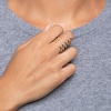 Thumbnail Image 5 of Juliette Maison Natural Blue Sapphire Cuff Ring 10K Rose Gold
