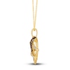 Thumbnail Image 2 of Le Vian Wrapped In Chocolate Diamond Heart Necklace 1/2 ct tw Round 14K Honey Gold 19"
