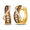 Thumbnail Image 0 of Le Vian Diamond Hoop Earrings 1 ct tw Round 14K Honey Gold