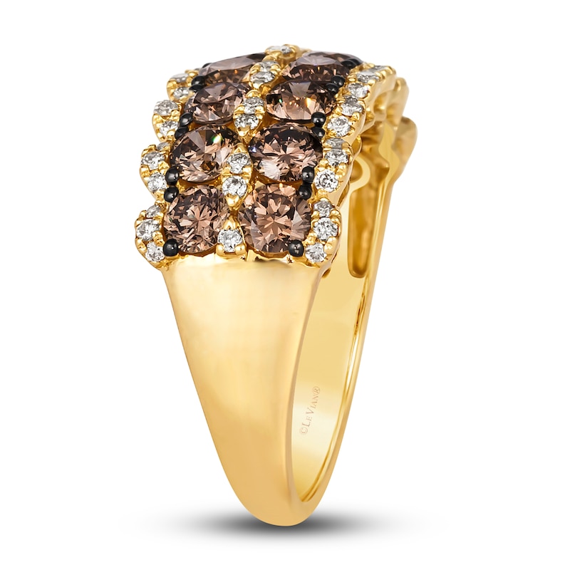 Main Image 4 of Le Vian Diamond Ring 2-1/2 ct tw Round 14K Honey Gold