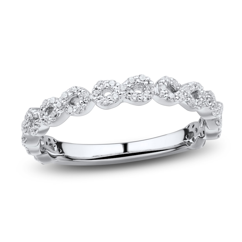 Main Image 1 of Diamond Wedding Band 1/4 ct tw Round 14K White Gold