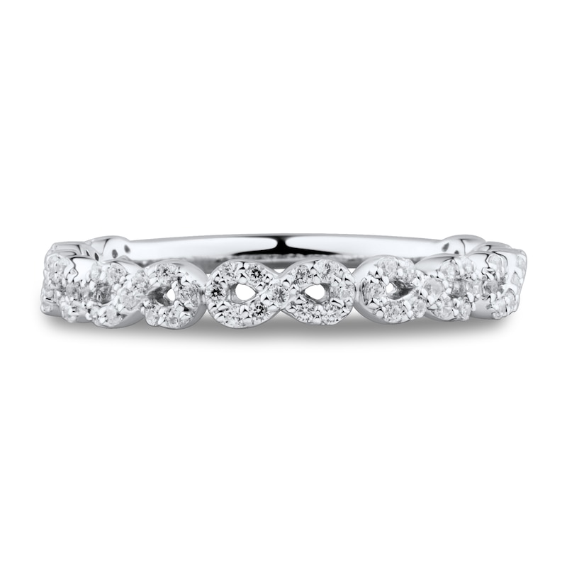 Main Image 3 of Diamond Wedding Band 1/4 ct tw Round 14K White Gold