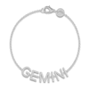 Thumbnail Image 1 of Juliette Maison Diamond Station Name Bracelet 7/8 ct tw Round 10K White Gold