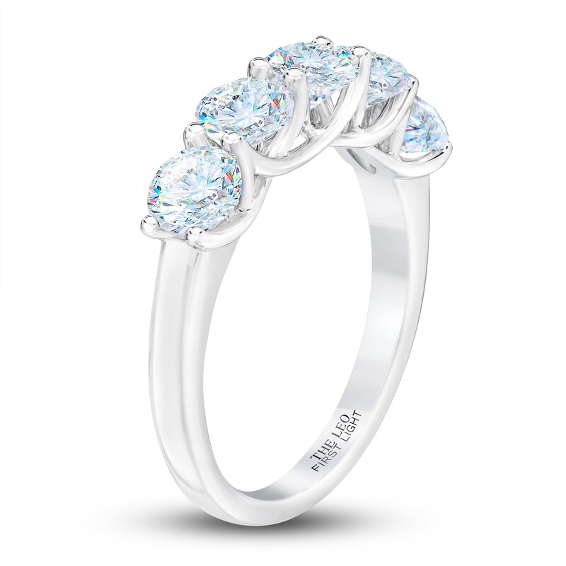 THE LEO First Light Diamond Anniversary Band 2 ct tw Round 14K White Gold