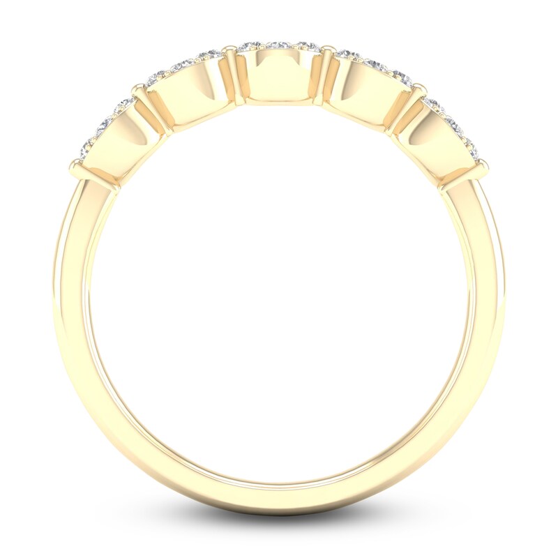 Main Image 4 of Diamond Wedding Band 1/6 ct tw Round 14K Yellow Gold