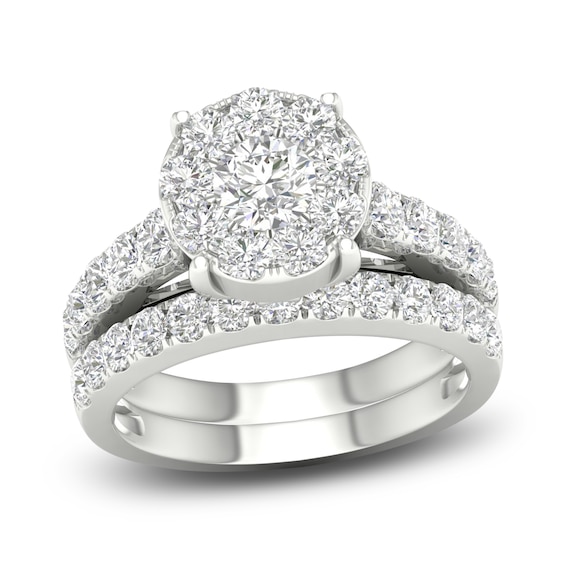 Diamond Bridal Set ct tw Round 14K White Gold Jared