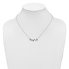 Thumbnail Image 3 of Natural Blue Sapphire Necklace 3/8 ct tw Diamonds 14K White Gold 18"