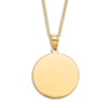 Thumbnail Image 0 of Engravable Circle Necklace 14K Yellow Gold 16" to 18" Adjustable