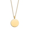 Thumbnail Image 1 of Engravable Circle Necklace 14K Yellow Gold 16" to 18" Adjustable