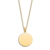 Thumbnail Image 2 of Engravable Circle Necklace 14K Yellow Gold 16" to 18" Adjustable