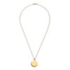 Thumbnail Image 3 of Engravable Circle Necklace 14K Yellow Gold 16" to 18" Adjustable