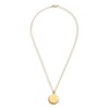 Thumbnail Image 4 of Engravable Circle Necklace 14K Yellow Gold 16" to 18" Adjustable