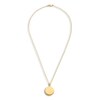 Thumbnail Image 3 of Engravable Circle Necklace 14K Yellow Gold 16" to 18" Adjustable